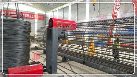 青海海北鋼筋籠滾籠機(jī)操作視頻